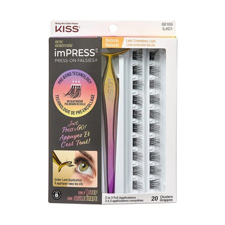 Kiss imPRESS PRESS-ON-FALSIE Natural, Makeup, Øjenvipper, Kunstige Øjenvipper
