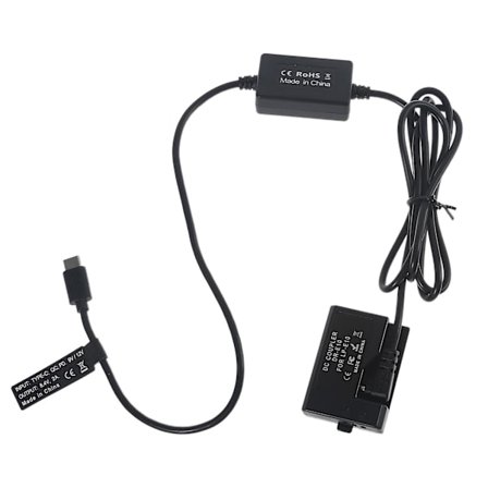 USB-C strømtilkobling for Canon Kiss X50 X70, EOS 1300D 1500D 2000D kameraer