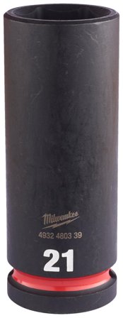 Milwaukee Shockwave Impact Duty Krafttoppe 1/2" kvadratisk dybde 21 mm, Håndværktøj