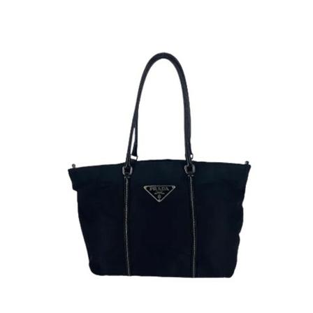 Prada Vintage Pre-owned nylon shoppers Sort, Dame Vintage Tasker, Størrelse: ONE Size