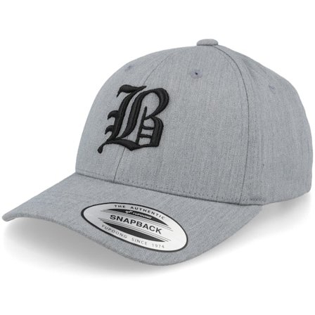 Kinder Kiddo Cap - Grau adjustable Cap - Kinder B Letter 3d Heather Grey Adjustable @ Hatstore