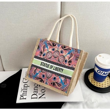 Totebag av lin Allsidig håndveske D D