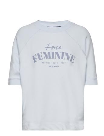 Force O-Ss Sweatshirt T-shirt Top Blå MOS MOSH