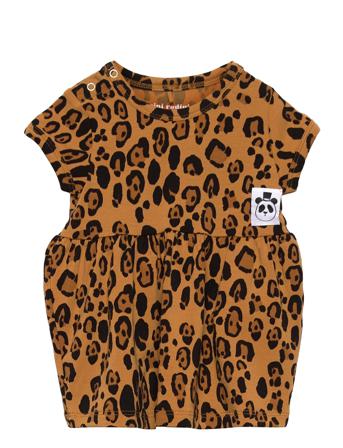 Basic Leopard Ss Dress Patterned Mini Rodini