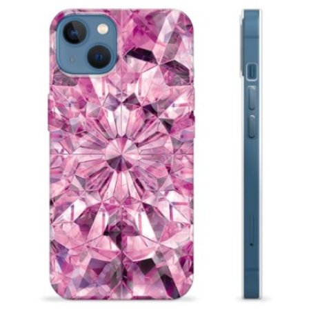 iPhone 13 TPU-Skal - Rosa Kristall