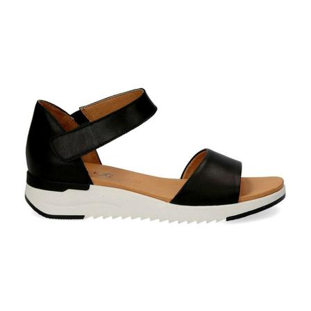 Caprice, Black casual open sandals Zwart, Dames, Maat:38 EU
