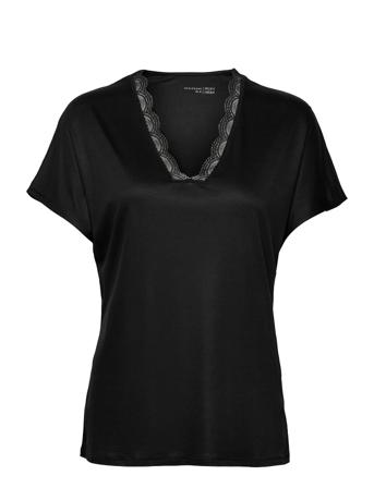Shirt 1/2 Topp Svart Schiesser