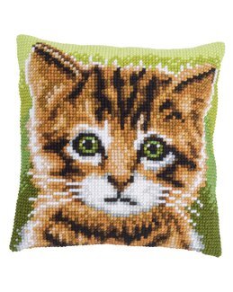 Broderipakke Pute Søt Katt - Vervaco