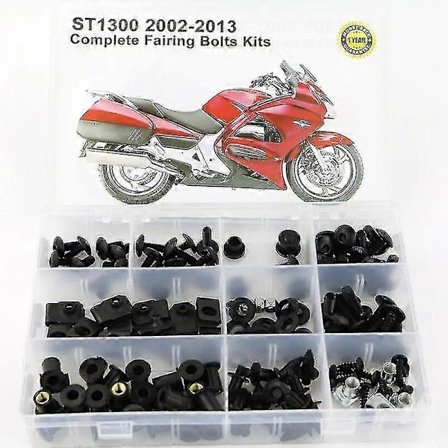 TIB Passform for HONDA ST1300 2002-2013 Motorsykkel Komplett Kåpe Full Fairing Bolter Kit Dekkende Skruer Muttere Fairing Klips (FMY)