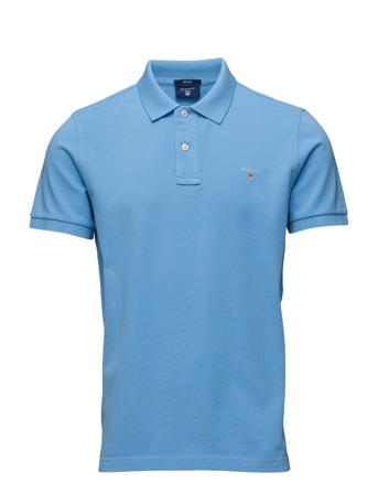 Original Pique Ss Rugger Polos Short-sleeved Blå GANT