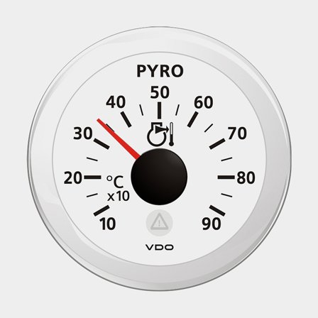 VDO avgas temp. vit ø52mm