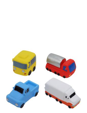 Bathtoys, Cars, 4-Pack Toys Bath & Water Toys Bath Toys Multi/mønstret Rätt Start