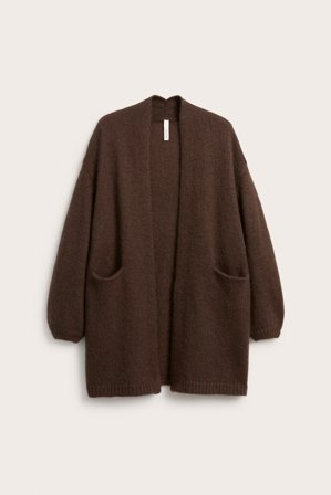 Kappahl | Villasekoitetta oleva neuletakki | Ruskea