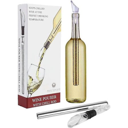 Stick Vinkøler Med Belufter Og Drypfri Hælder, Rustfri Stålflaskekøler