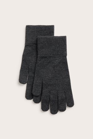 Kappahl | Strikkede hansker | Mørkegrå