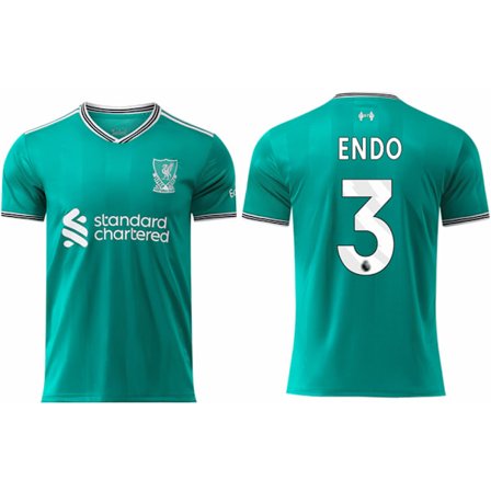 25-26 Liverpool Football Club Bortatröja NO.3 ENDO Träningsuniform Fotbolls T-shirt S-2XL