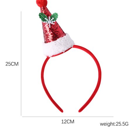 Julepynt Filthue Børnehovedspænde Fest Fotorekvisitter