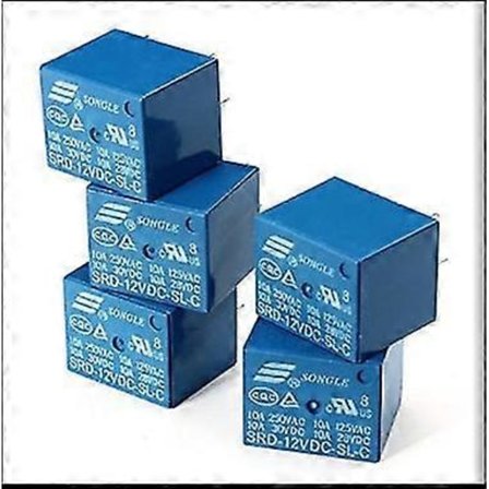 12V DC Strömrelä Srd-12Vdc-Sl-C T73-12V 5Pin PCB Typ I Lager[D]