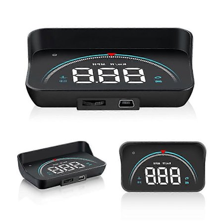 Digital HUD Head Up Display för bil, OBD2 II EUOBD, Varningssystem för överhastighet, Projektor, Vindruta, Automatisk elektronisk spänningslarm