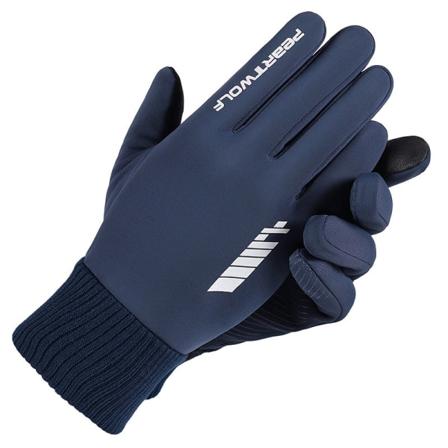 Naisten Miesten Pyöräilyhanskat Ulkoilu Pyöräily Tuulenpitävä Vedenpitävä Kosketusnäyttö Lämmin sametti Blue Average Size