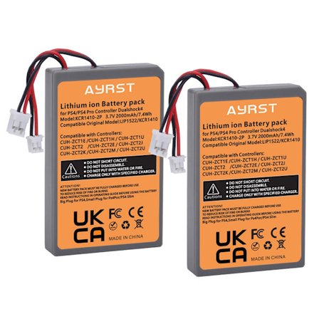 Til SONY PS4/ PS4 Pro slim LIP1522 & KCR1410 Dualshock 4 V1 V2 trådløs controller Playstation GamePad 2000mAh Udskift batteri