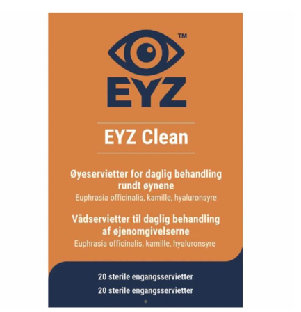 Eyz Clean øyeservietter 20 stk