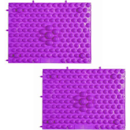 Sensorisk Modulär Matta med Massage Lekmattor för Barn, Ortopediska Massage Pussel Golvmattor Sensoriska Leksaker (Lila, Normal)