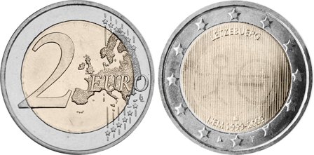 Luxembourg 2009 - 10 år for Den Økonomiske og Monetære Union - 2 euro mønt