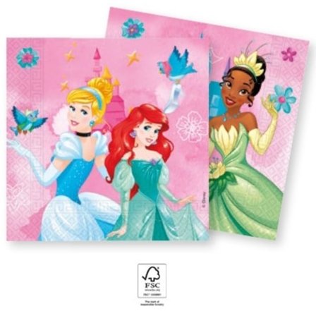 Disney Princess Servetter Lev Ditt Äventyr 20 st 33x33 cm FSC