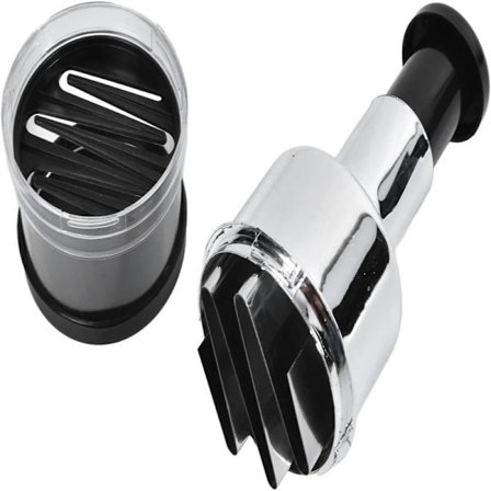 Løghakker - Rustfri manuel madhakker, Holdbart materiale, Alsidig, Nem og hurtig at bruge, Let at rengøre