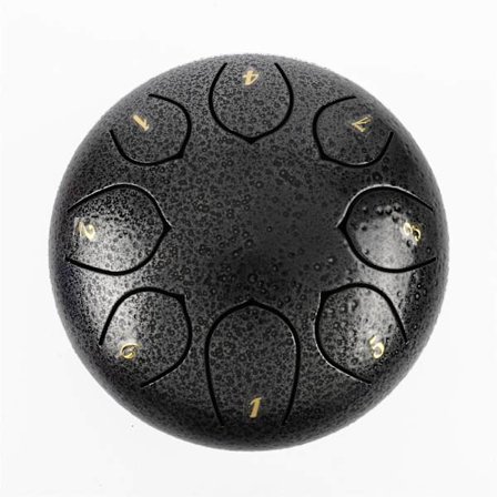 Trommesæt 6 Tommer 8 Note Ståltungetromme, Premium Voksen Musical Tambourin Instrument