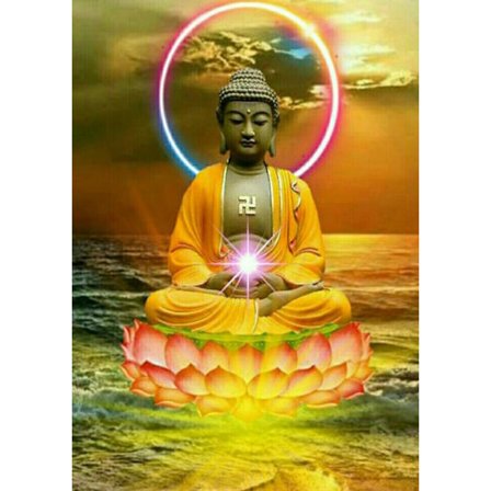 30x40cm 5D DIY Diamantmålning Full, Buddha Staty Serie#M, DIY Diamant Strass