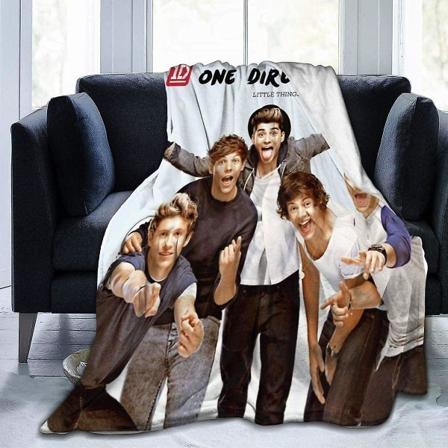 One Direction Four Fritid Utomhus mikrofleecefilt Mjukt och varmt Vinterfodral Ultramjukt lätt plysch bäddsoffa Vardagsrum-n234 80x60in 200x150cm
