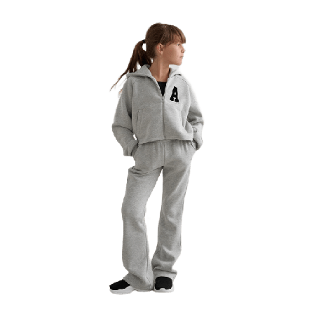 aim'n Young Flare Sweatpants Byxor Dam Grå 134/140