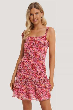 Handpicked x NA-KD Front Gatherings Dress - Robes courtes - Flower - EU 34