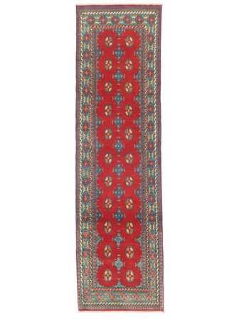 Afghan Fine Rug Hand Knotted 80X288 Runner Afghanistan
