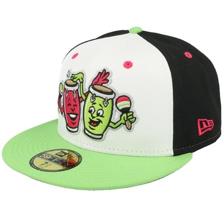 New Era - MiLB Weiss fitted Cap - Daytona Tortugas Rumberos M 59FIFTY Milb Copa 23 White/Black Green Fitted @ Hatstore