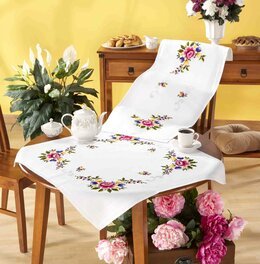 Läufer Päonien mit oder ohne Garn - Läufer ohne Garn - Duftin