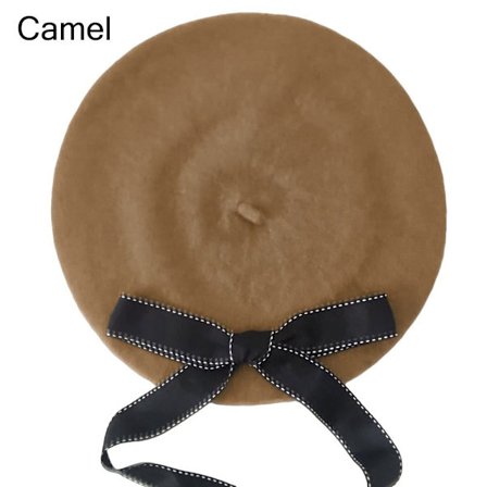 Sløjfe Baret Caps Maler Hat CAMEL