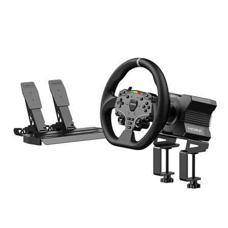 Moza Racing R5 Bundle - Direct drive racingpaket med 5,5 Nm rattbas, 280 mm ratt och pedaler för PC