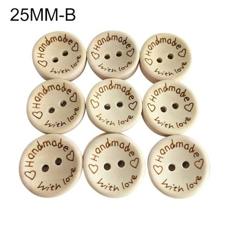 100 st Klädknappar Skjortknappar 25MMB B