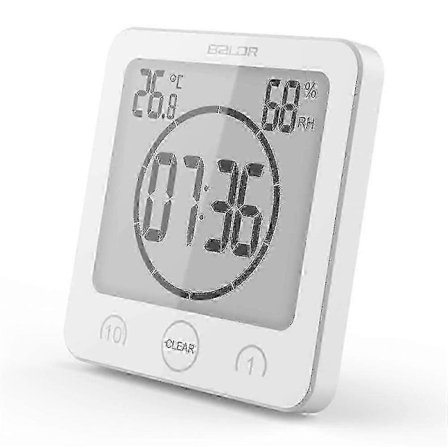 Vedenkestävä ajastinkello suihkuun, ruoanlaittoon ja meikkaamiseen