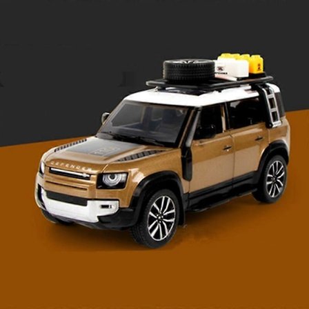 1/24 Range Rover Defender Legeret Bilmodel Støbt Metal Legetøj Off-road Køretøjer Model Simulation Lyd Lys Samling Børnegaver Legetøjsbiler