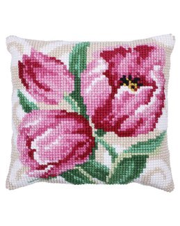 Broderikit Pude Tulpaner - Needleart World