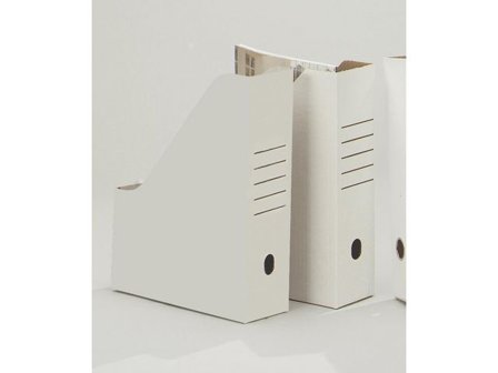 Tidskriftssamlare A4 kartong vit - Lyreco - Kontorsmaterial - Till skrivbordet - Tidskriftssamlare