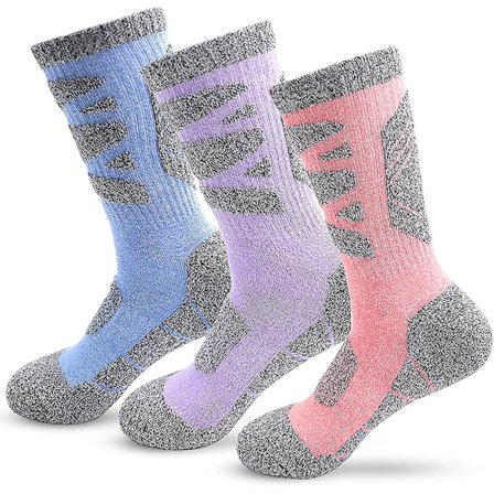 3 par herre vandre- og tursokker, Acsergery tykke sokker, Acsergery dempende anti-blemme gave