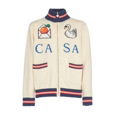 Casablanca, Cardigans Wit, Heren, Maat:M,Cotton