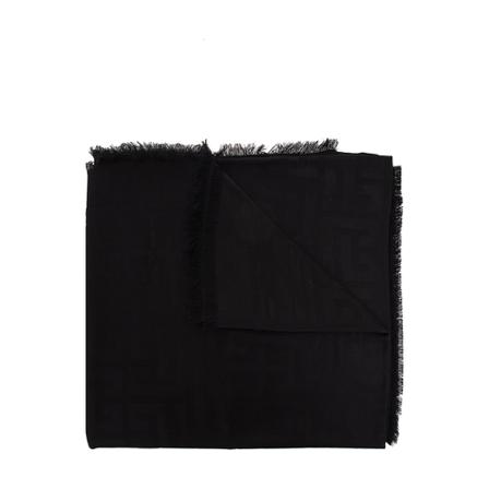 Balmain Patterned Halstørklæde Sort, Dame Tørklæder, Størrelse: ONE Size