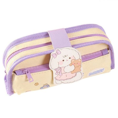 Pennpåse Pennlåda BEIGE UTAN HÄNGE UTAN HÄNGE