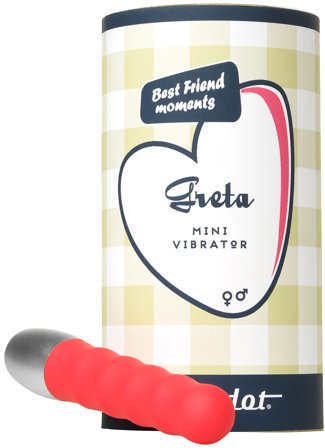 Greta mini vibrator rød